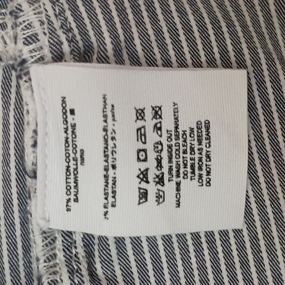 Free People Conductor Striped Ankle Skinny Jeans - Picture 7 of 8